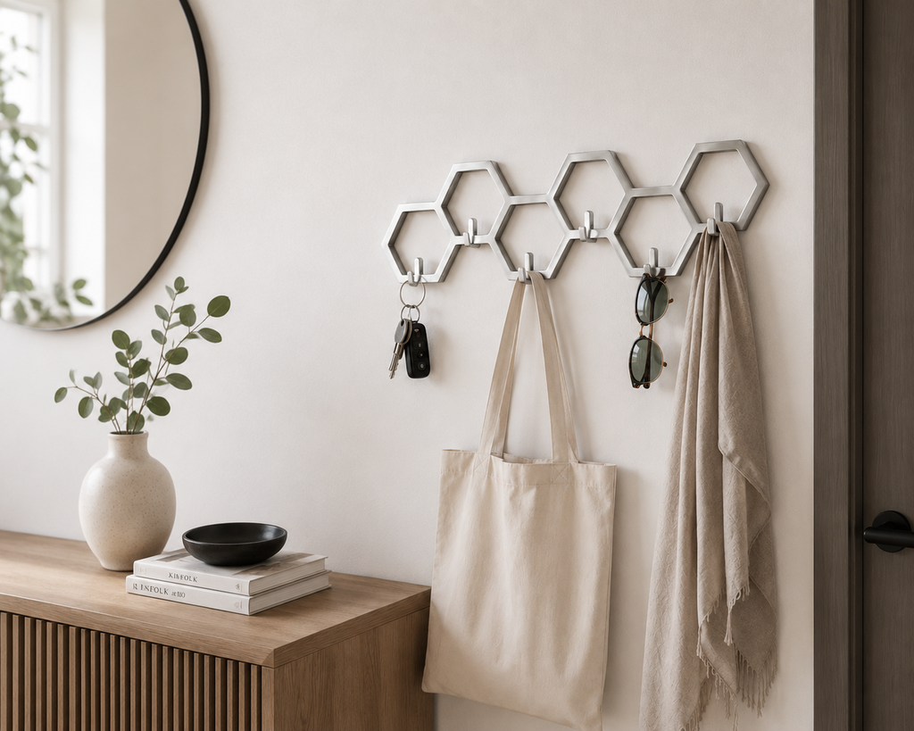 Wall hanger hexagonal